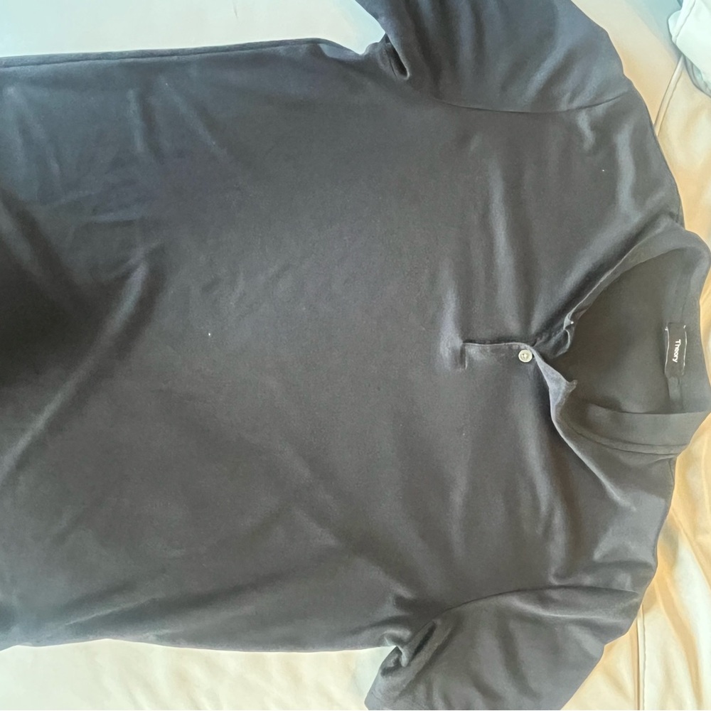 Men’s Theory Black Henley Shirt